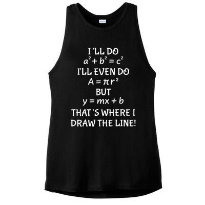 Funny Math Teacher Joke Wo Fun Best Math Quotes Ladies PosiCharge Tri-Blend Wicking Tank