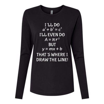 Funny Math Teacher Joke Wo Fun Best Math Quotes Womens Cotton Relaxed Long Sleeve T-Shirt