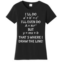 Funny Math Teacher Joke Wo Fun Best Math Quotes Women's T-Shirt