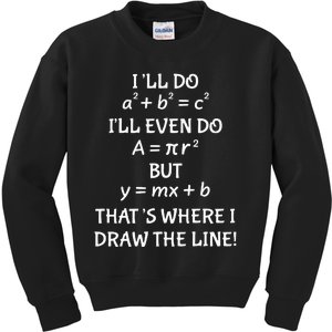 Funny Math Teacher Joke Wo Fun Best Math Quotes Kids Sweatshirt