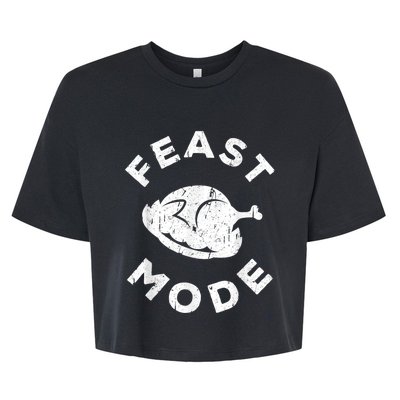 Feast Mode Thanksgiving Day Bella+Canvas Jersey Crop Tee