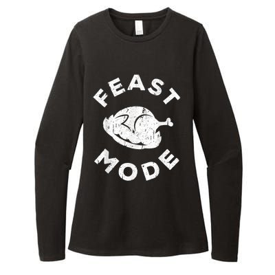 Feast Mode Thanksgiving Day Womens CVC Long Sleeve Shirt