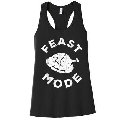 Feast Mode Thanksgiving Day Women's Racerback Tank