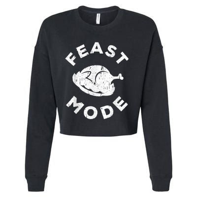 Feast Mode Thanksgiving Day Cropped Pullover Crew