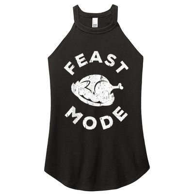 Feast Mode Thanksgiving Day Women's Perfect Tri Rocker Tank