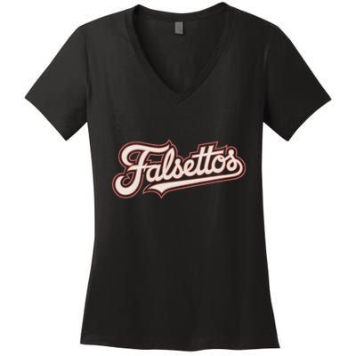 Falsettos Musical Theater Theatre Love Family Lgbtq+ Women's V-Neck T-Shirt
