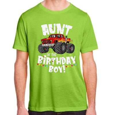 Funny Monster Truck Aunt Of The Birthday Gift Adult ChromaSoft Performance T-Shirt