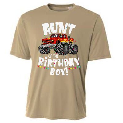 Funny Monster Truck Aunt Of The Birthday Gift Cooling Performance Crew T-Shirt