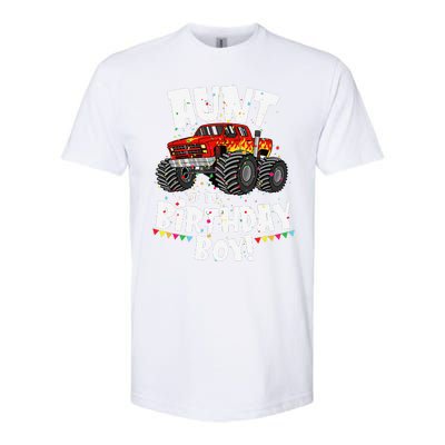 Funny Monster Truck Aunt Of The Birthday Gift Softstyle CVC T-Shirt