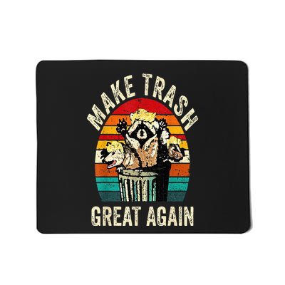 Funny Make Trash Great Again Trump Garbage Racoon Mousepad