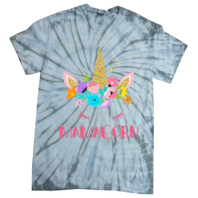 Funny Mamacorn Unicorn Costume Mom Mother's Day Tie-Dye T-Shirt