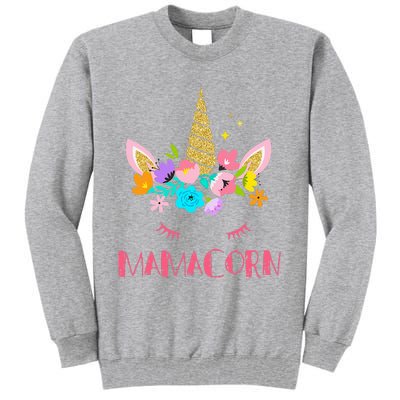 Funny Mamacorn Unicorn Costume Mom Mother's Day Tall Sweatshirt