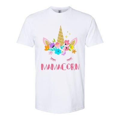 Funny Mamacorn Unicorn Costume Mom Mother's Day Softstyle CVC T-Shirt