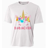 Funny Mamacorn Unicorn Costume Mom Mother's Day Cooling Performance Crew T-Shirt