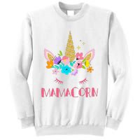 Funny Mamacorn Unicorn Costume Mom Mother's Day Sweatshirt