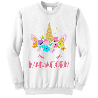 Funny Mamacorn Unicorn Costume Mom Mother's Day Sweatshirt