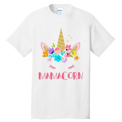 Funny Mamacorn Unicorn Costume Mom Mother's Day Tall T-Shirt