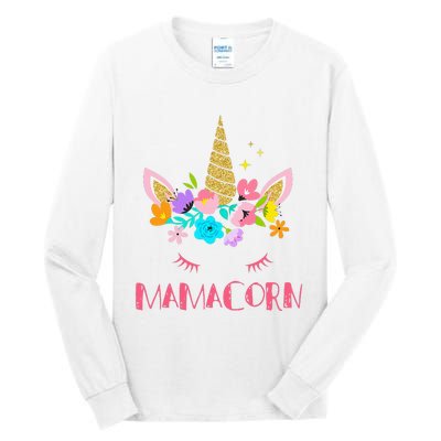 Funny Mamacorn Unicorn Costume Mom Mother's Day Tall Long Sleeve T-Shirt