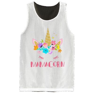 Funny Mamacorn Unicorn Costume Mom Mother's Day Mesh Reversible Basketball Jersey Tank