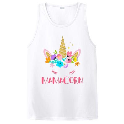 Funny Mamacorn Unicorn Costume Mom Mother's Day PosiCharge Competitor Tank