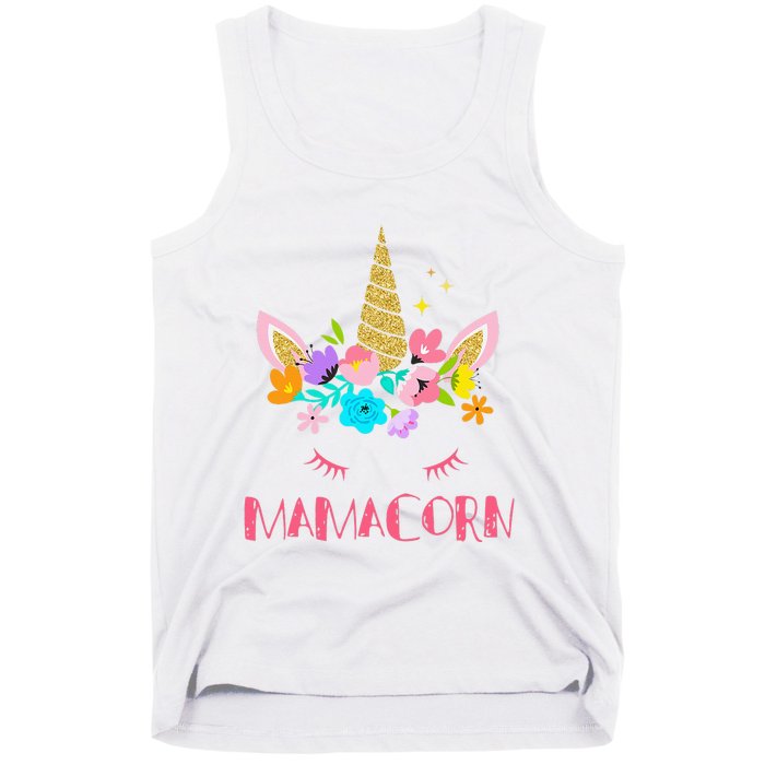 Funny Mamacorn Unicorn Costume Mom Mother's Day Tank Top