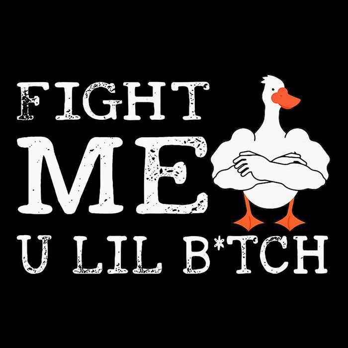 Fight Me U Lil Bitch Muscle Duck Cooling Performance Crew T-Shirt