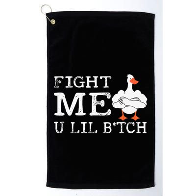 Fight Me U Lil Bitch Muscle Duck Golf Towel