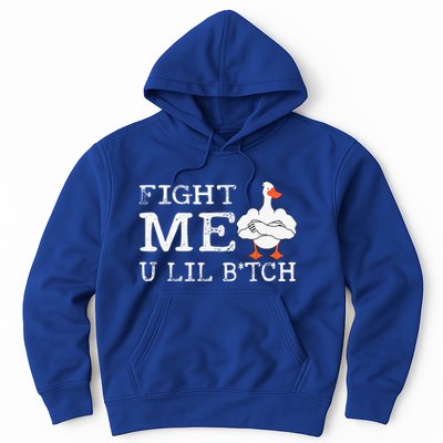 Fight Me U Lil Bitch Muscle Duck Hoodie