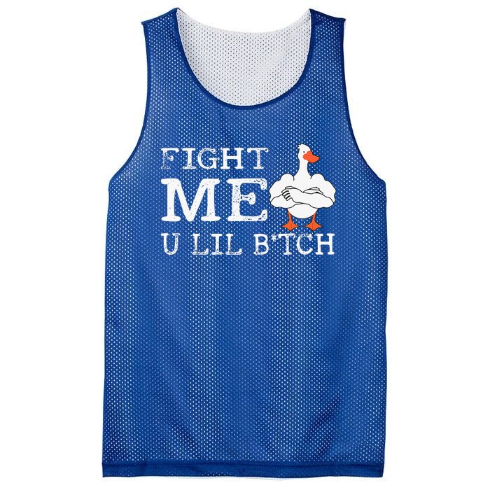 Fight Me U Lil Bitch Muscle Duck Mesh Reversible Basketball Jersey Tank