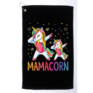 Funny Mamacorn Unicorn Costume Mom Mother's Day Cute Platinum Collection Golf Towel