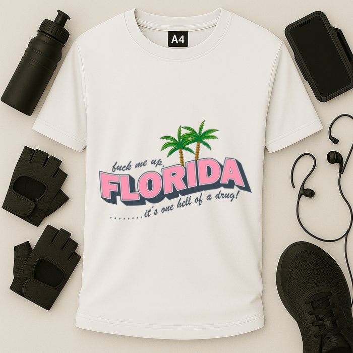 Fuck Me Up Florida Its One Hell Of A Drug Ttpd Cooling Performance Crew T-Shirt