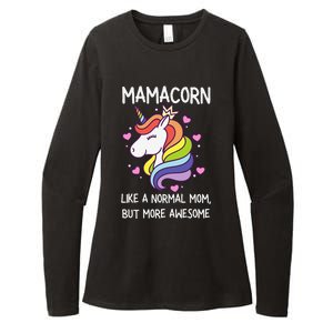 Funny Mamacorn Unicorn Costume Mom MotherS Day Womens CVC Long Sleeve Shirt