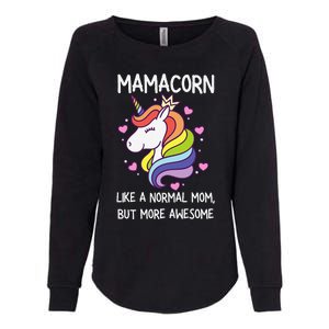 Funny Mamacorn Unicorn Costume Mom MotherS Day Womens California Wash Sweatshirt