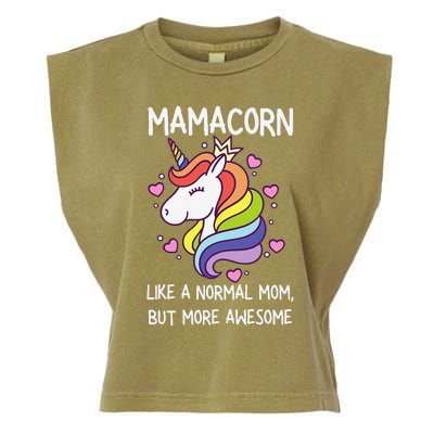 Funny Mamacorn Unicorn Costume Mom MotherS Day Garment-Dyed Women's Muscle Tee