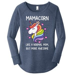 Funny Mamacorn Unicorn Costume Mom MotherS Day Women's Perfect Tri Tunic Long Sleeve Shirt