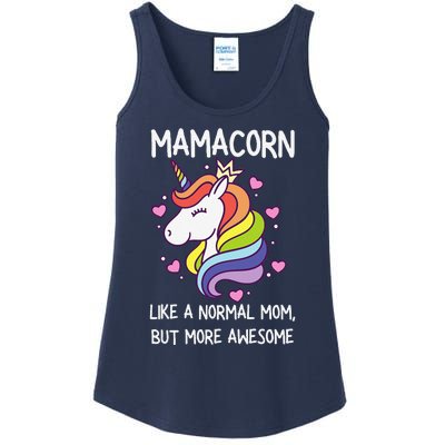 Funny Mamacorn Unicorn Costume Mom MotherS Day Ladies Essential Tank