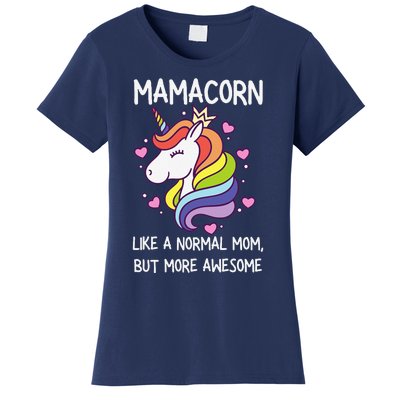 Funny Mamacorn Unicorn Costume Mom MotherS Day Women's T-Shirt