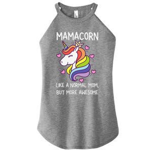 Funny Mamacorn Unicorn Costume Mom MotherS Day Women's Perfect Tri Rocker Tank