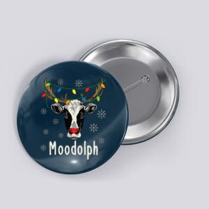 Funny Moodolph Ugly Christmas Cow Farmer Pun Button