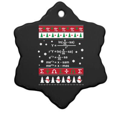 Funny Math Ugly Christmas Gift Merry Xmas In Math Equation Funny Gift Ceramic Star Ornament