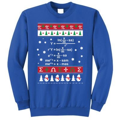 Funny Math Ugly Christmas Gift Merry Xmas In Math Equation Funny Gift Sweatshirt