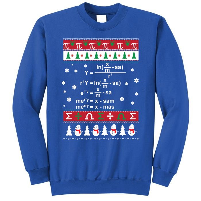 Funny Math Ugly Christmas Gift Merry Xmas In Math Equation Funny Gift Sweatshirt