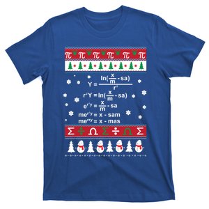 Funny Math Ugly Christmas Gift Merry Xmas In Math Equation Funny Gift T-Shirt