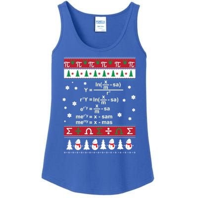 Funny Math Ugly Christmas Gift Merry Xmas In Math Equation Funny Gift Ladies Essential Tank