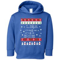 Funny Math Ugly Christmas Gift Merry Xmas In Math Equation Funny Gift Toddler Hoodie