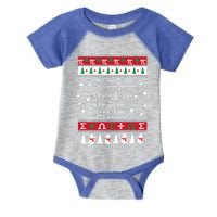 Funny Math Ugly Christmas Gift Merry Xmas In Math Equation Funny Gift Infant Baby Jersey Bodysuit