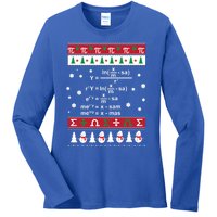 Funny Math Ugly Christmas Gift Merry Xmas In Math Equation Funny Gift Ladies Long Sleeve Shirt