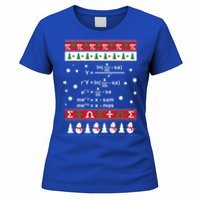 Funny Math Ugly Christmas Gift Merry Xmas In Math Equation Funny Gift Women's T-Shirt