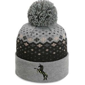 Funny Military Unicorn 4th Of July, Cute Camo Army Unicorn The Baniff Cuffed Pom Beanie