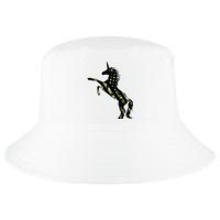 Funny Military Unicorn 4th Of July, Cute Camo Army Unicorn Cool Comfort Performance Bucket Hat